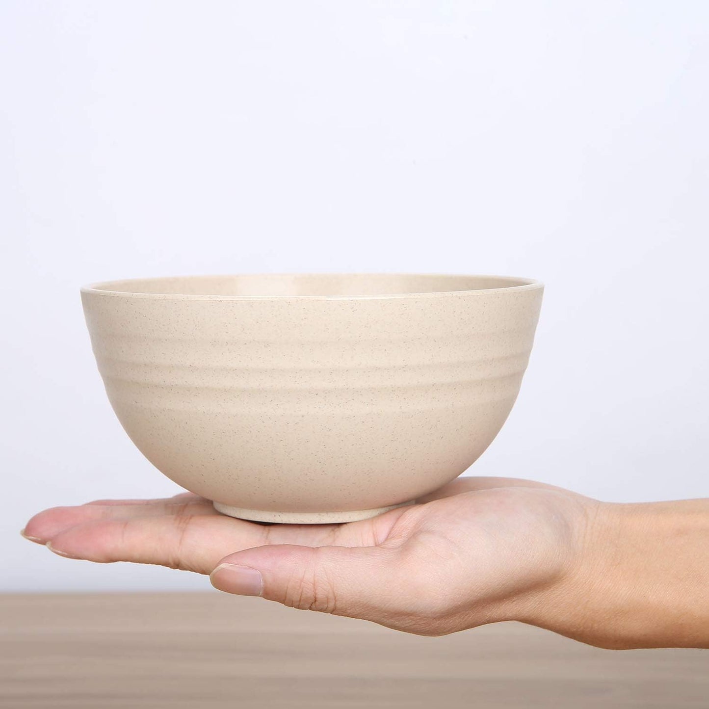 Unbreakable Cereal Bowls - 24 Oz Reusable Wheat Straw Bowl Set of 4 - Dishwasher & Microwave Safe - Perfect for Cereal, Soup and Rice - BPA Free, Healthy & Eco-Friendly (4 Color)
