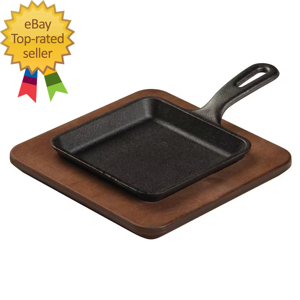 5.5 In. Square Cast Iron Skillet