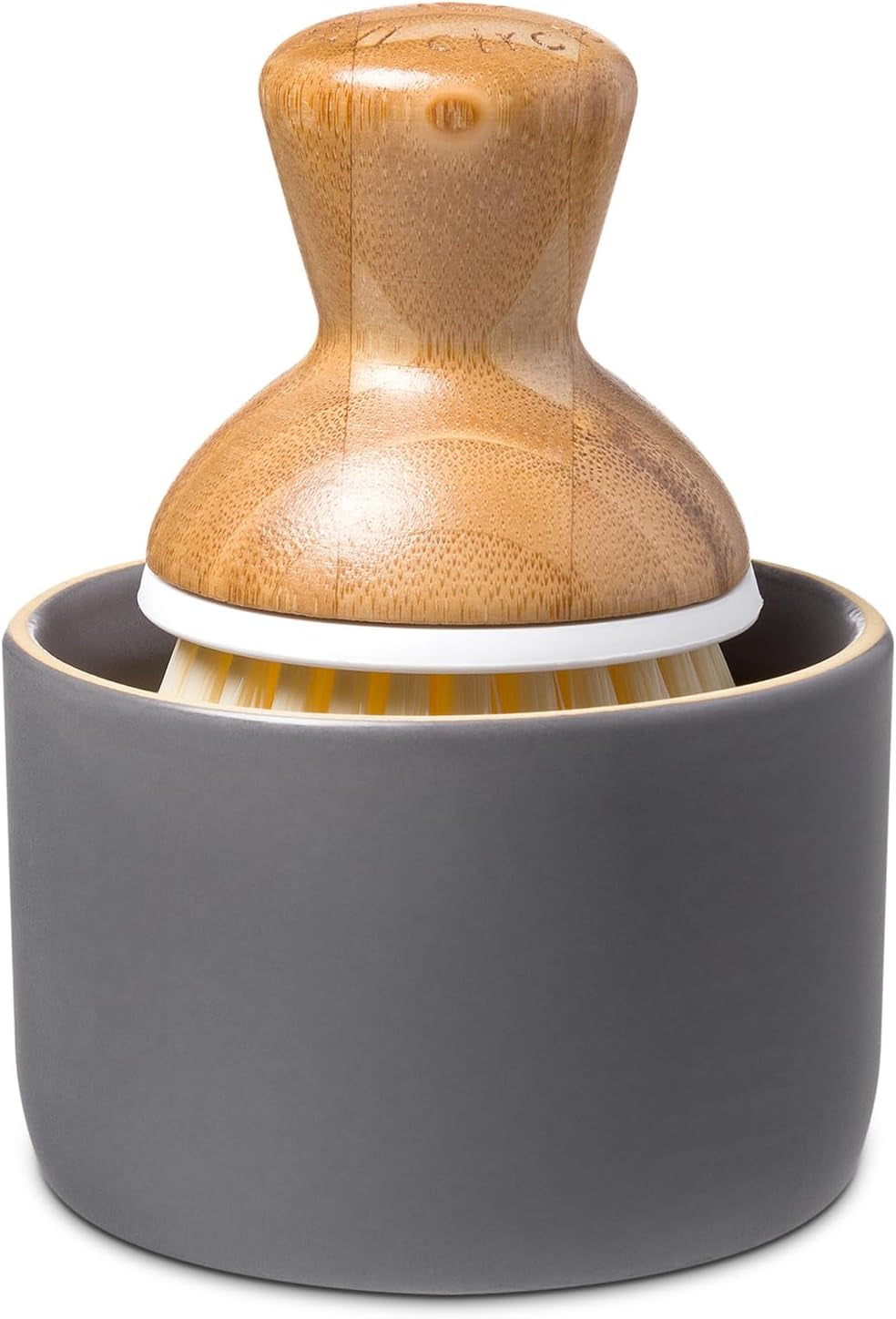 Bubble Up, Brush + Dispenser, Gray