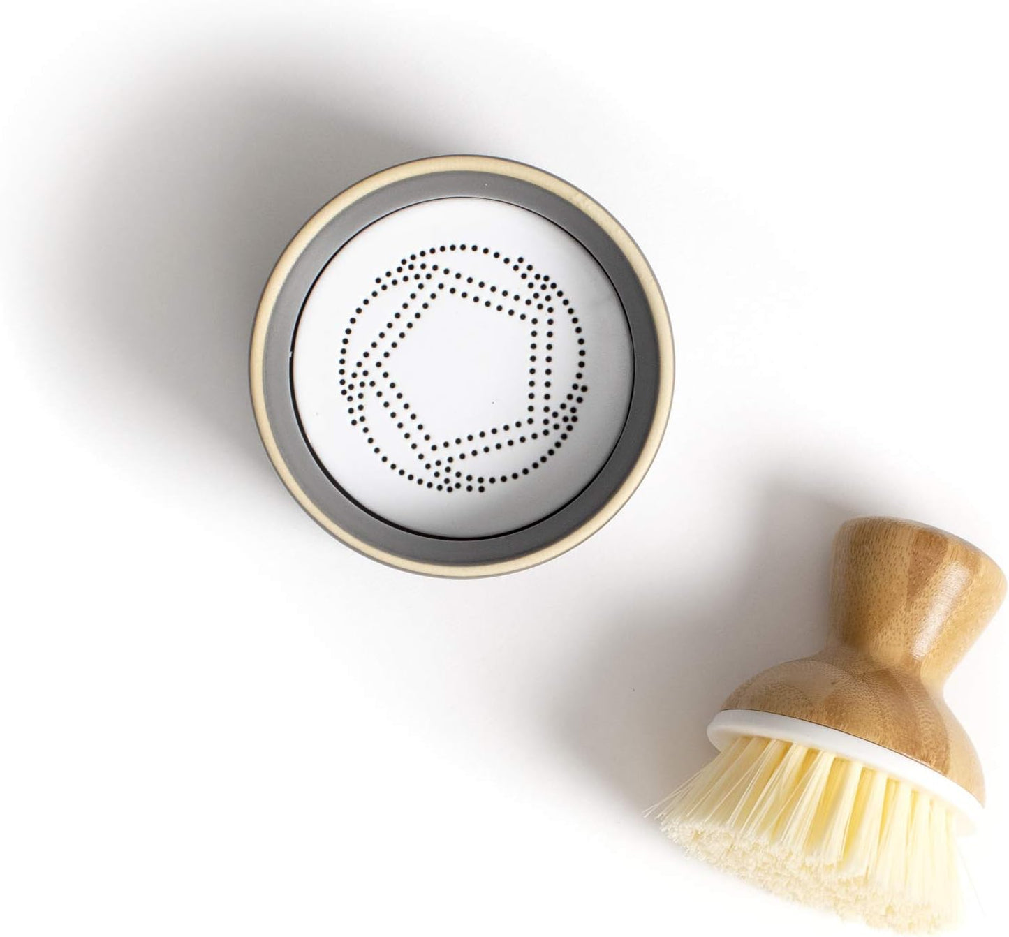 Bubble Up, Brush + Dispenser, Gray