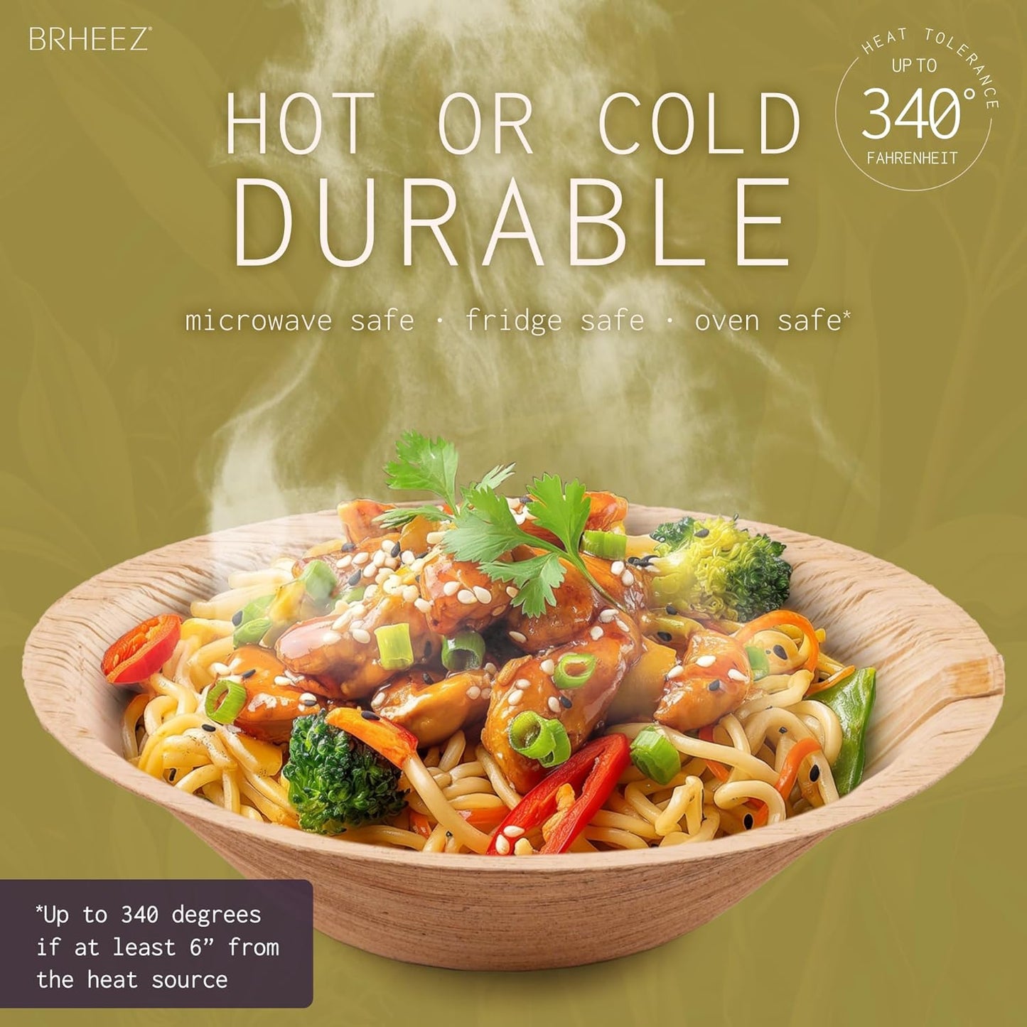 Palm Leaf Bowls 100 Pack 4 Inch - Eco Friendly Compostable & Biodegradable – Elegant Bamboo Look Disposable Bowls Are Heavy Duty and More Environmentally Friendly than Paper Bowls