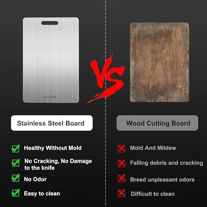 Titanium Cutting Board Double-Sided Titanium Cutting Boards for Kitchen Camping