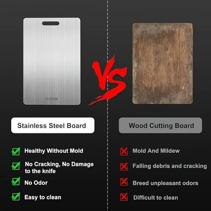 Titanium Cutting Board Double-Sided Titanium Cutting Boards for Kitchen Camping