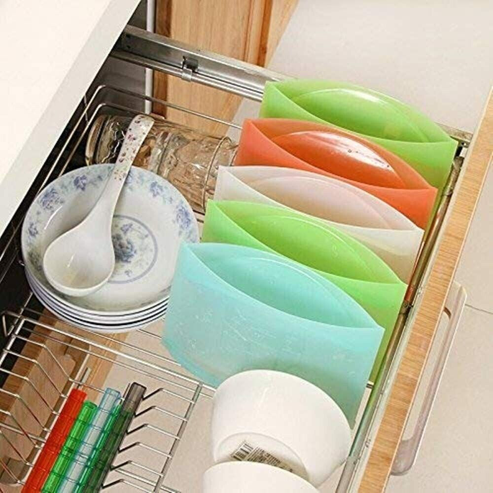 Reusable Silicone Food Storage Bags 1000Ml(4P