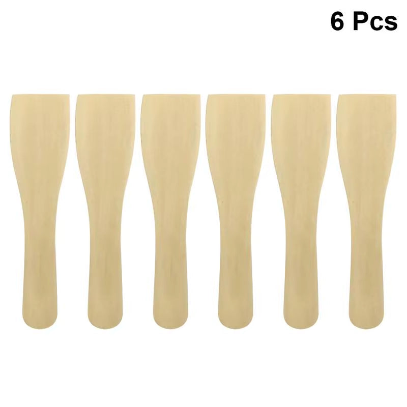 6Pcs Wooden Spatula Kitchen Cooking Non Stick Eco Friendly Tool Premium Quality Kitchen Utensils Cookware