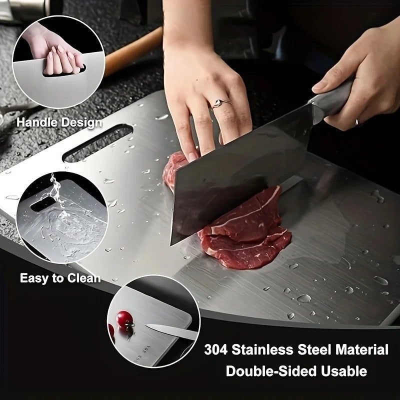 Titanium Cutting Board Double-Sided Titanium Cutting Boards for Kitchen Camping