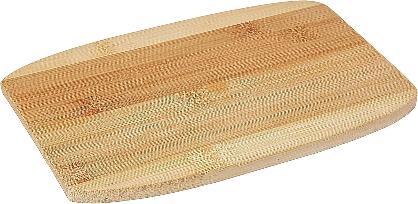 Mini Bamboo Cutting Board, 6 Inches by 9 Inches (Pack of 1), Easy to Store Multi-Purpose Bamboo Cutting Board for Meats, Vegetables, Food Preperation