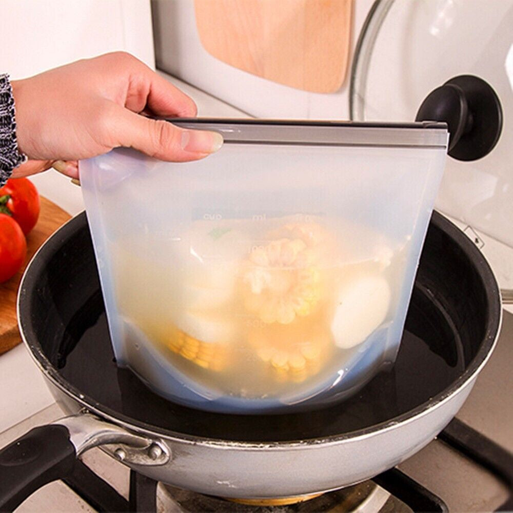 Reusable Silicone Food Storage Bags 1000Ml(4P