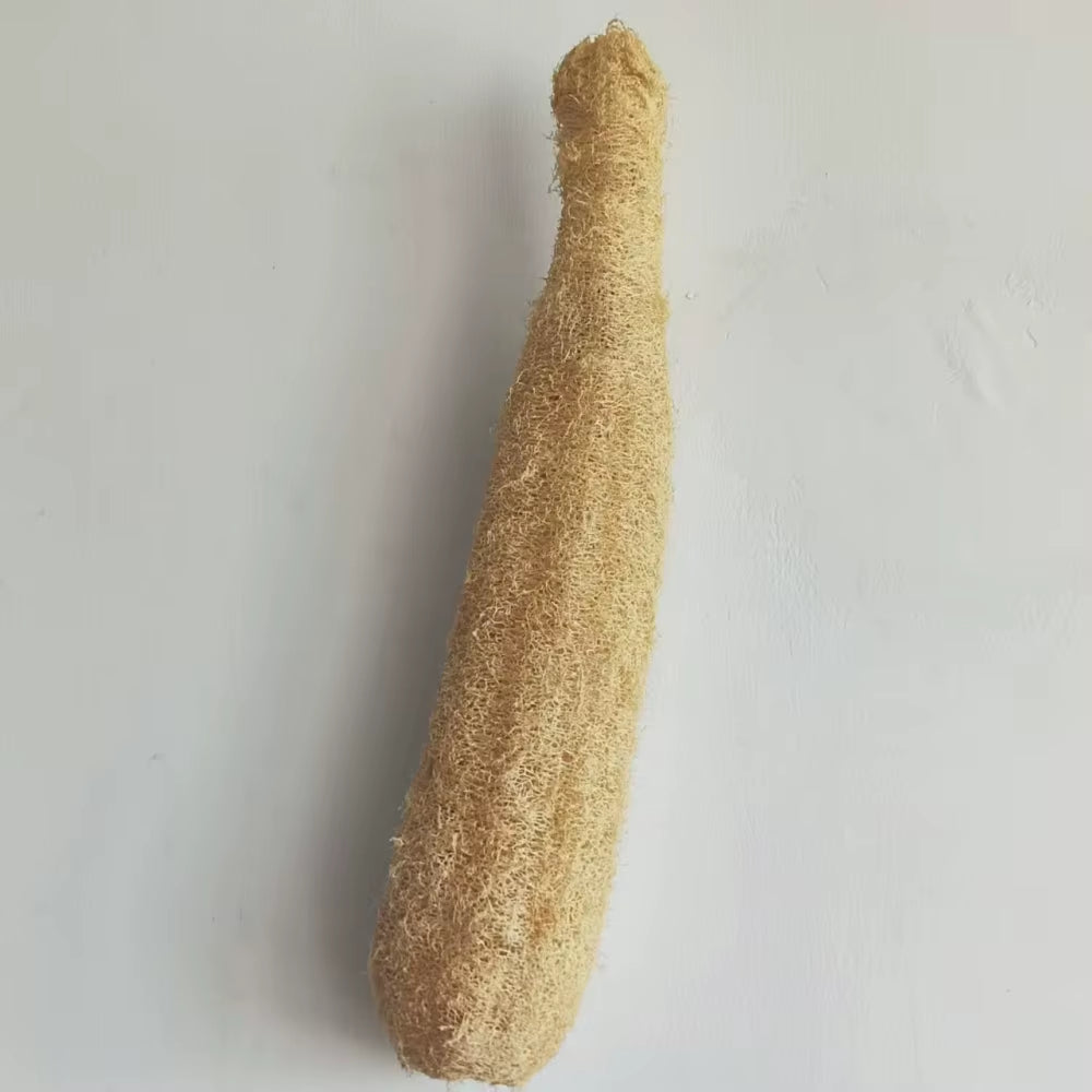 35-40Cm Natural Loofah Sponge - 100% Plant Fiber Fluffy after Washing Eco-Friendly for Bath Kitchen Cleaning Reusable Scrubber