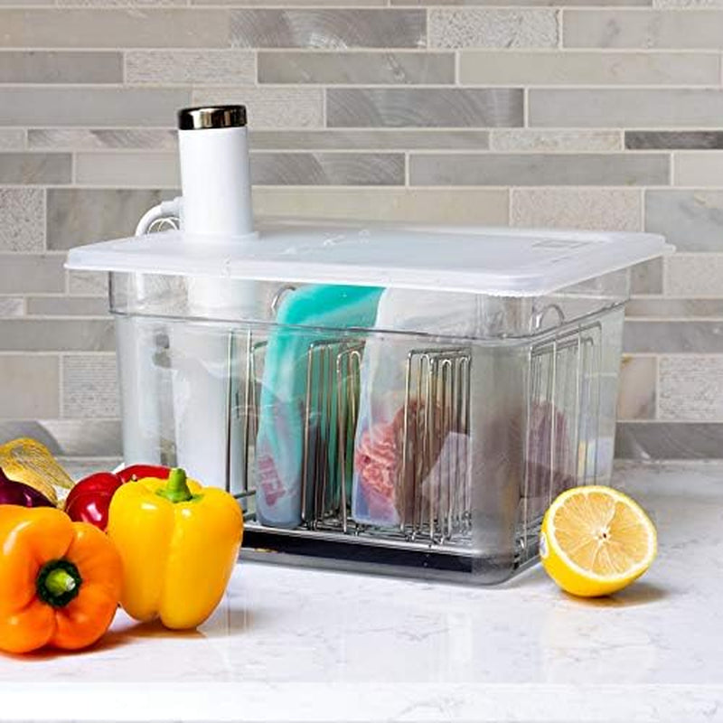 15 Ounce Dish Washer Safe,  100% Food Grade Silicone, Reusable Zipper Storage Bags for Microwave, Oven, Fridge, Freezer & Sous Vide. (Orange/ 2 Cups)-15 Oz. - 1 Bag