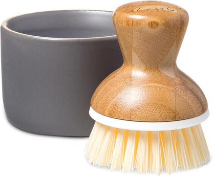 Bubble Up, Brush + Dispenser, Gray