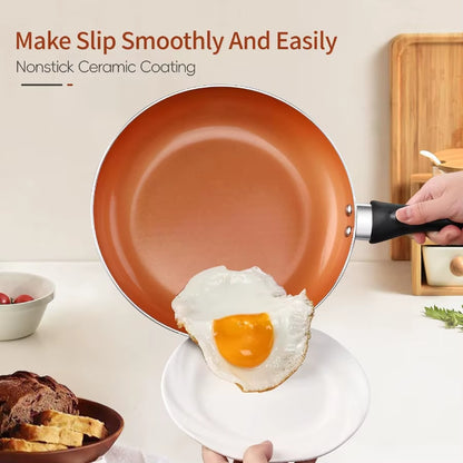 Ceramic Pots and Pans Set 15PCS Nonstick Set Ceramic Cookware Set for Home Kitchen Use Nonstick Pan Pots and Pans Set with Indu