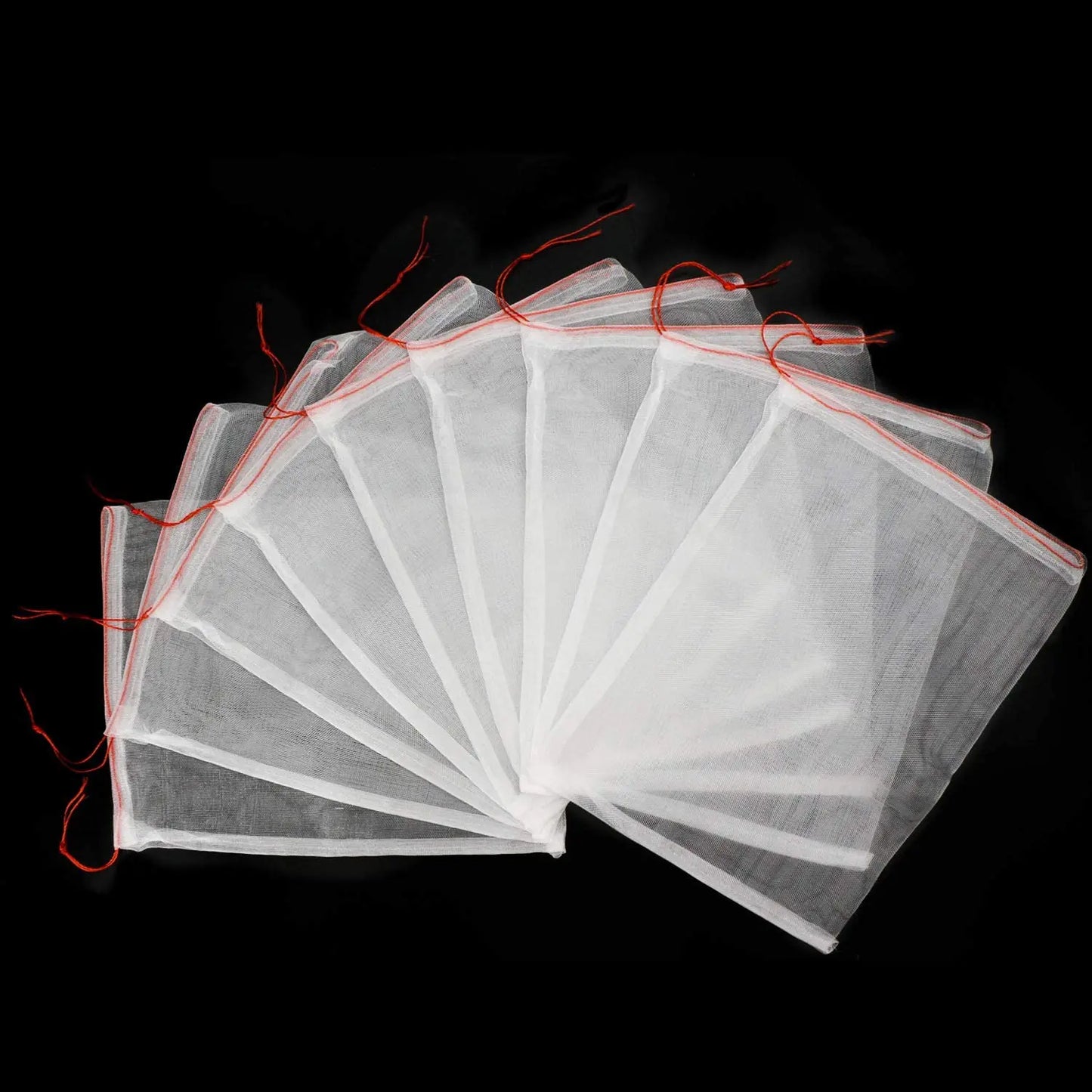 50 Pcs Fruit Bag Protection Insects Bug Net Barrier Bag Mesh Fruit Tree Protection Bags for Tomatoes Apples Grapes Grow Bags