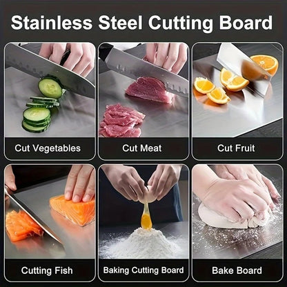 Titanium Cutting Board Double-Sided Titanium Cutting Boards for Kitchen Camping