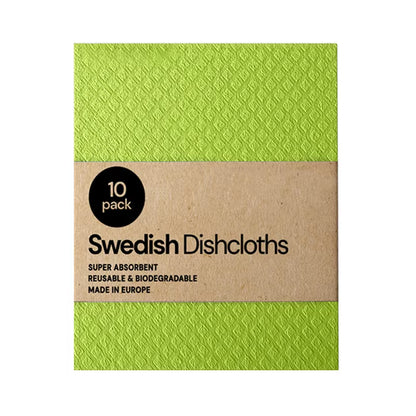 10PCS Reusable Swedish Eco-Friendly Dishcloths Kitchen Cleaning Towels Cloths Kitchen Towels Household Cleaning Products