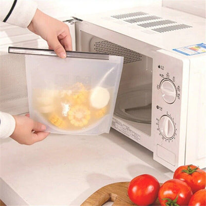Reusable Silicone Food Storage Bags 1000Ml(4P