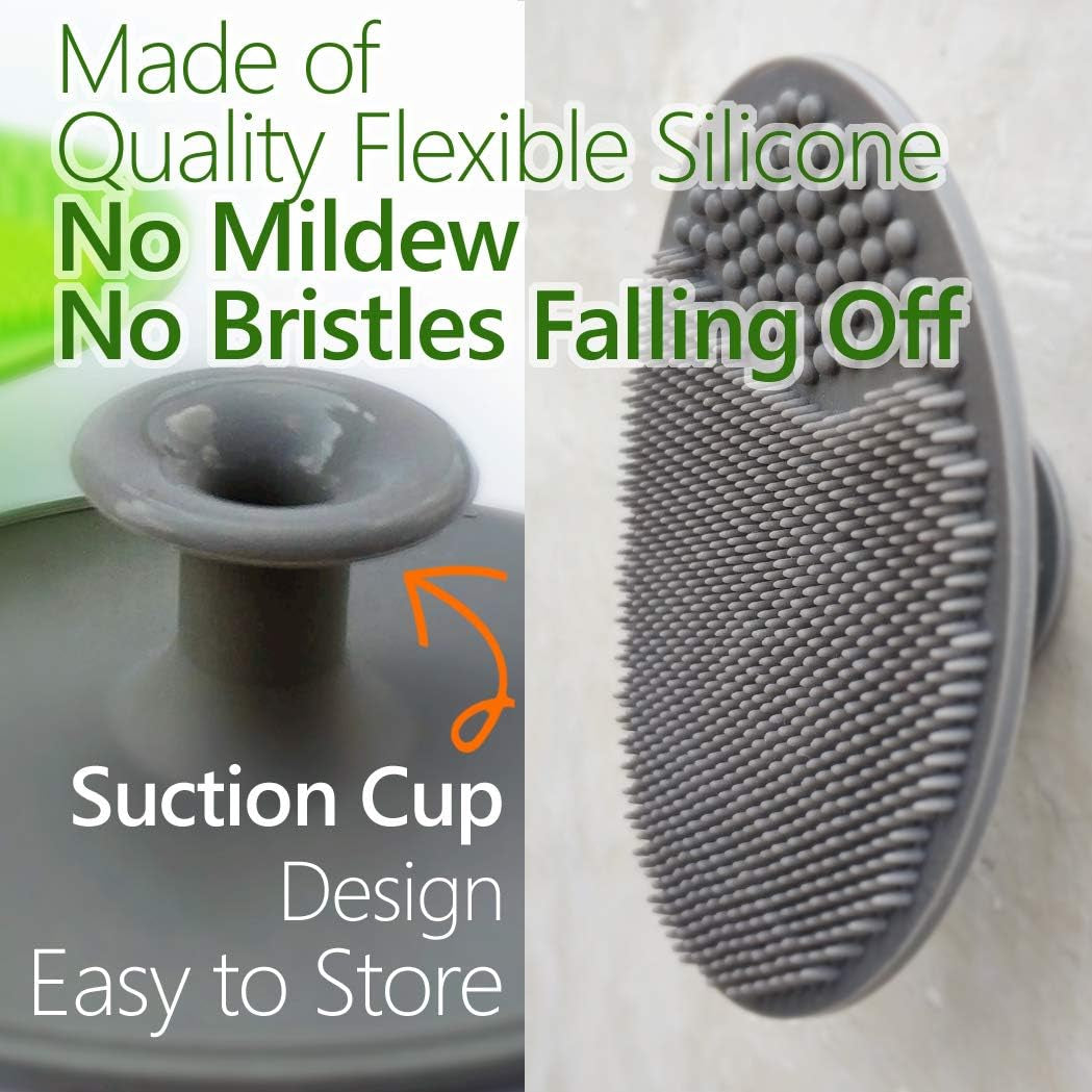 Vegetable Brush - Vegetable Brush Scrubber for Food - Vegetable Cleaner Potato Scrubber Brush Vegetable Scrubber Potato Brush Scrubber Veggie Brush Vegetable Scrub Brush Fruit Brush (Gray)