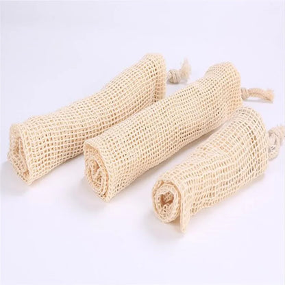 Cotton Mesh Vegetable Bags Produce Bag Reusable Cotton Mesh Vegetable Storage Bag Kitchen Fruit Vegetable with Drawstring