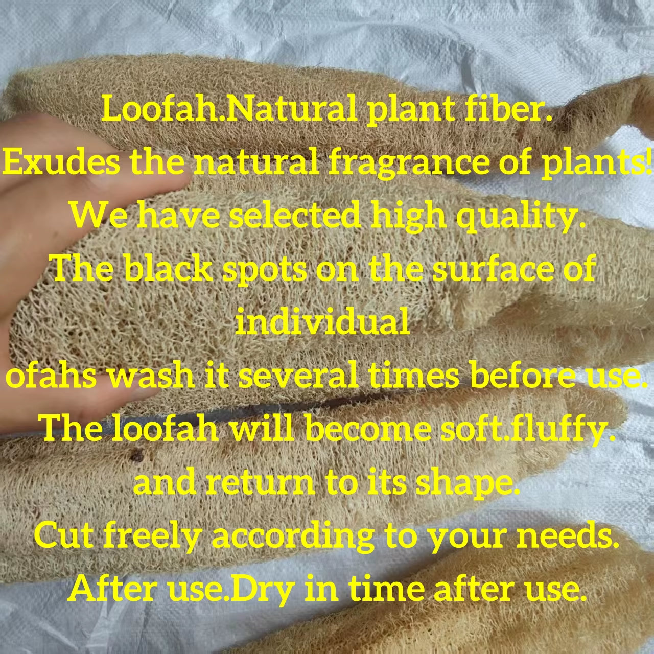 35-40Cm Natural Loofah Sponge - 100% Plant Fiber Fluffy after Washing Eco-Friendly for Bath Kitchen Cleaning Reusable Scrubber