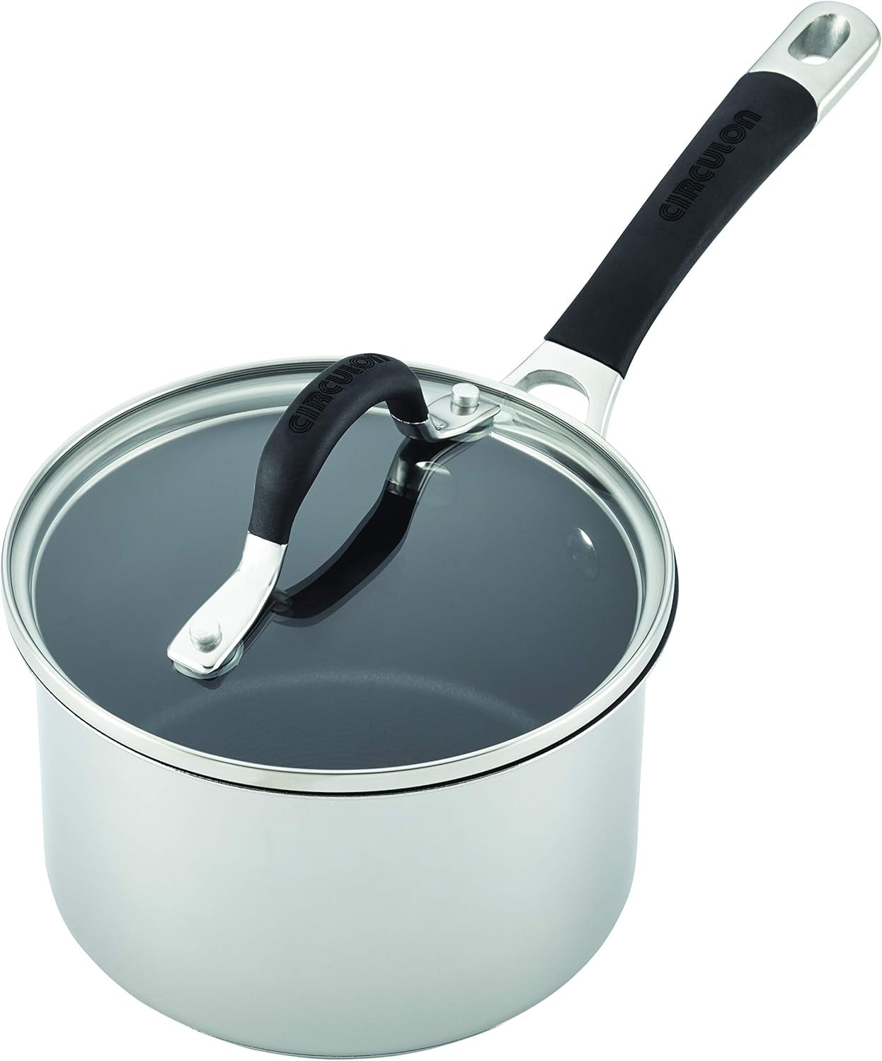 Momentum Stainless Steel Nonstick 2-Quart Covered Saucepan