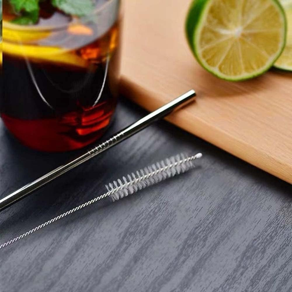 4 12" Stainless Steel Straws HUGE Ultra LONG Reusable Metal Drinking Steel Straw